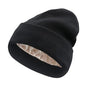 Autumn and winter hat satin lined wool hat double layer thick hat color