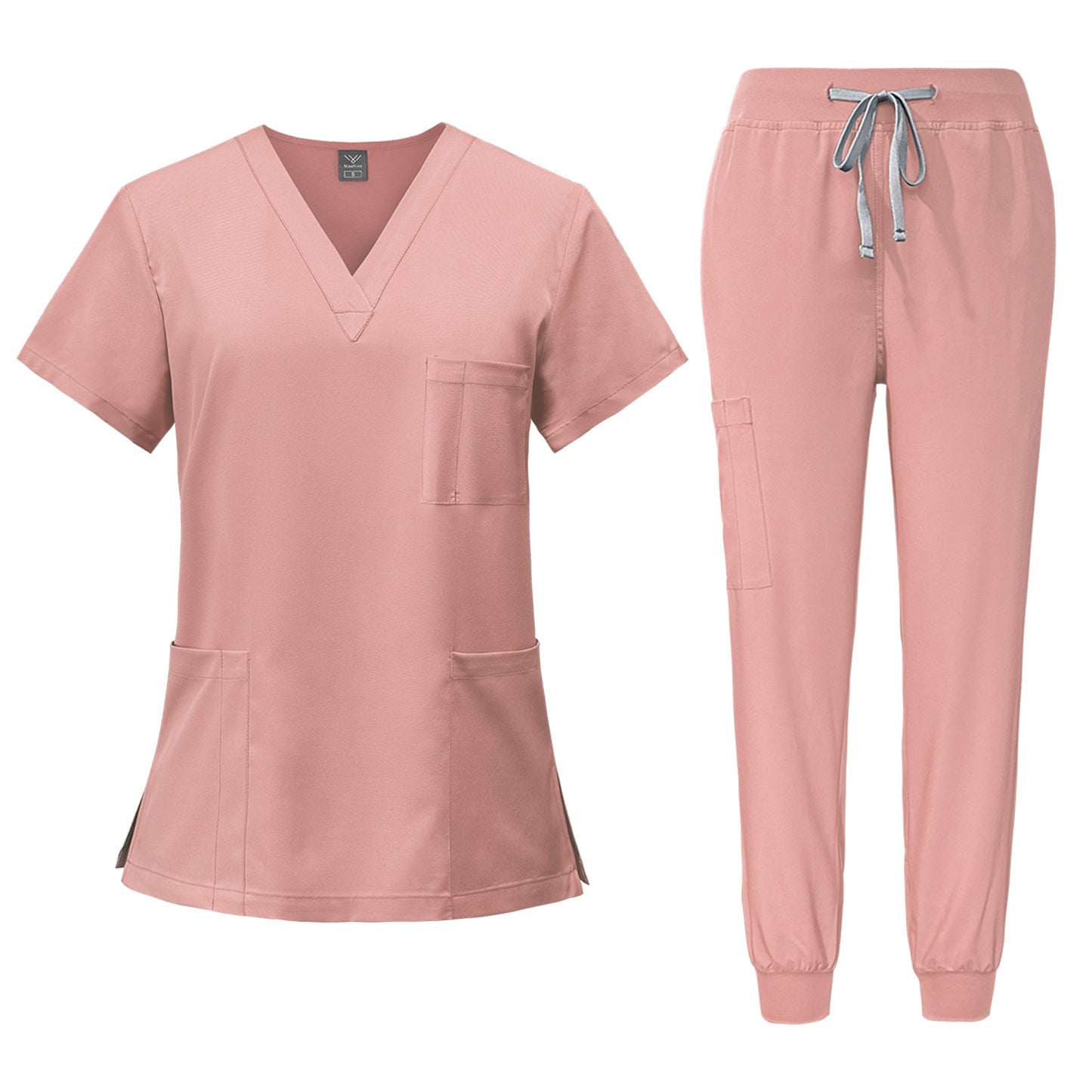 Quick-drying short-sleeved surgical gown for dental nurses and doctors
