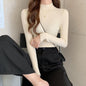 Half turtleneck inner sweater women's base layer autumn and winter 2023 new style versatile and western style slim fit long-sleeved sweater