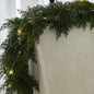 Simulation Christmas rattan feel soft glue green plant pine needles cypress leaves