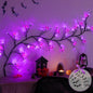 Halloween LED rattan light artificial tree