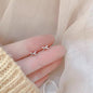 Female student's niche simple design earrings