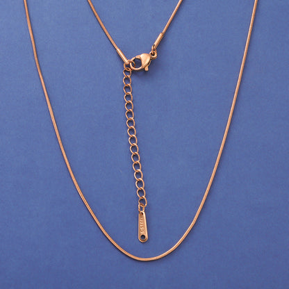 Stainless steel basic chain does not fade necklace DIY round snake bone chain jewelry chain