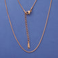 Stainless steel basic chain does not fade necklace DIY round snake bone chain jewelry chain