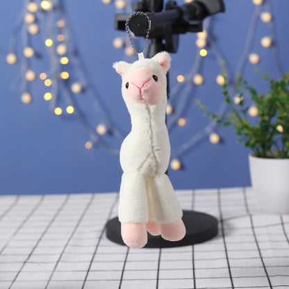 Grass mud horse alpaca plush doll bag pendant lamb doll grab machine doll wedding event gift