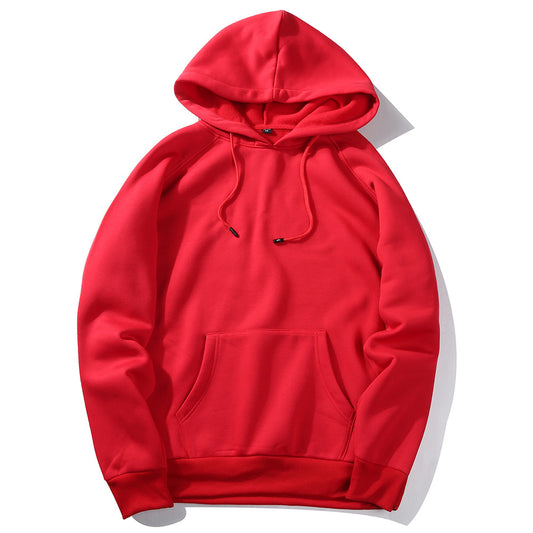 Oversized long-sleeved hooded sweatshirt