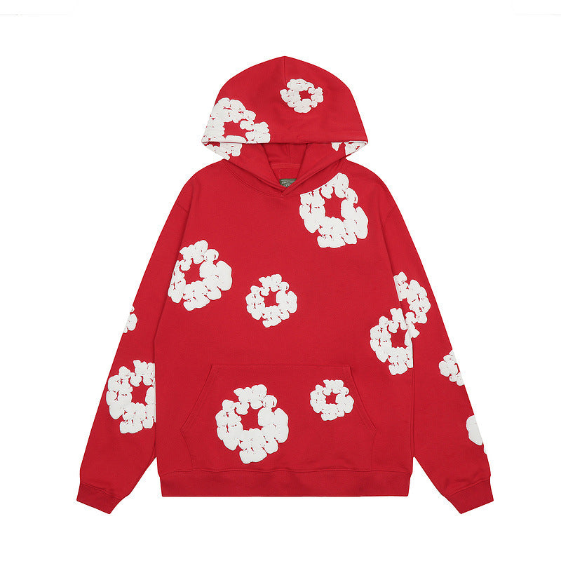 Foam Kapok High Street Loose Autumn and Winter Hooded Sweatshirt