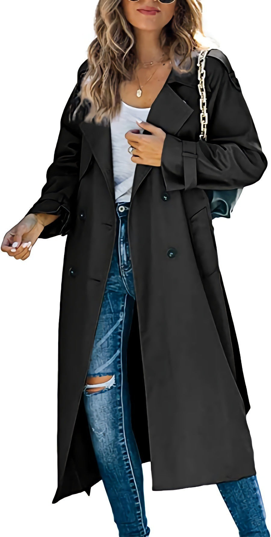 European and American women's winter and autumn windbreaker jacket