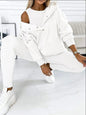 Women's sports casual hooded sweatshirt thickened thread