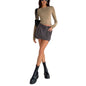 European and American clothing casual long-sleeved T-shirt spring and autumn solid color slim pullover T-shirt women's street wear bottoming shirt top