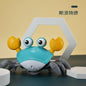 Children's induction electric crab toy rechargeable luminous music baby crawling and running away Crab