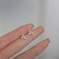 Female student's niche simple design earrings
