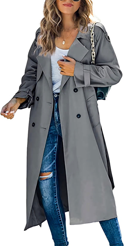 European and American women's winter and autumn windbreaker jacket
