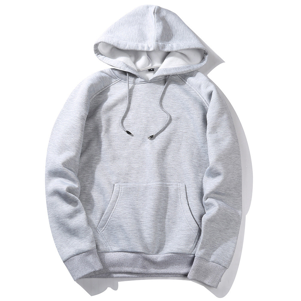 Oversized long-sleeved hooded sweatshirt