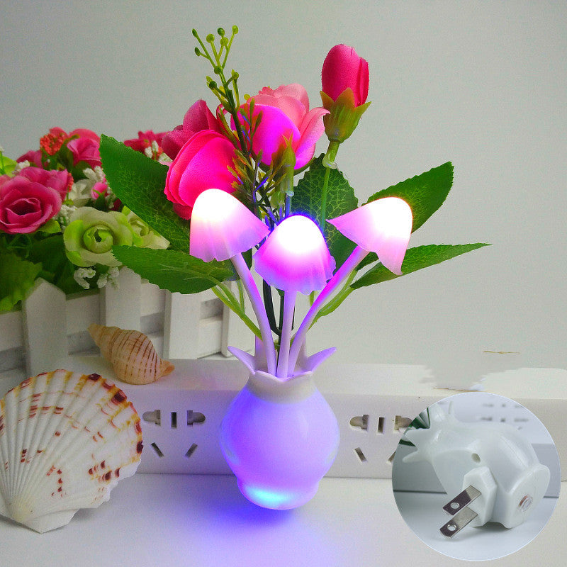 LED light control sensor lamp vase night light