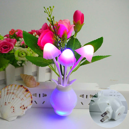 LED light control sensor lamp vase night light