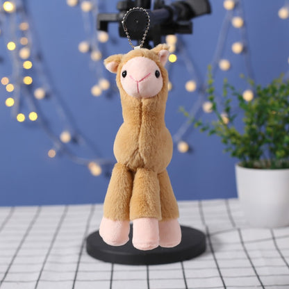 Grass mud horse alpaca plush doll bag pendant lamb doll grab machine doll wedding event gift