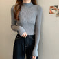 Half turtleneck inner sweater women's base layer autumn and winter 2023 new style versatile and western style slim fit long-sleeved sweater