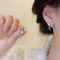 Small pearl earrings for women, versatile, elegant, long tassels