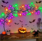 Halloween LED rattan light artificial tree