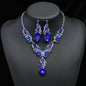 Necklace earrings set vintage cross mirror special alloy