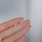 Female student's niche simple design earrings