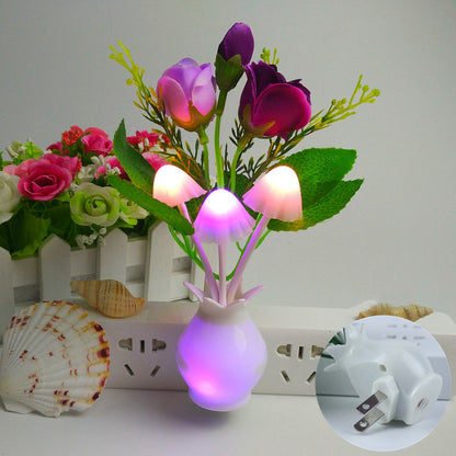 LED light control sensor lamp vase night light