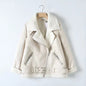 Women's Street Fashion Motorcycle Fur Jacket