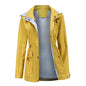 Autumn and winter detachable hood windbreaker women's cross-border women's clothing large size women's coat