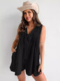 Street Fashion Sleeveless Short Sleeve Shorts Denim Bodysuit