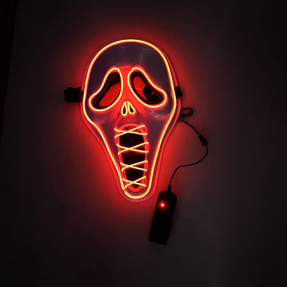 Glowing horror scream mask movie same style luminous mask