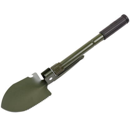Outdoor folding engineering shovel, multifunctional engineering shovel, camping supplies tool survival equipment Prepare to dig for earthworms