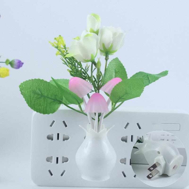 LED light control sensor lamp vase night light