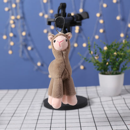 Grass mud horse alpaca plush doll bag pendant lamb doll grab machine doll wedding event gift