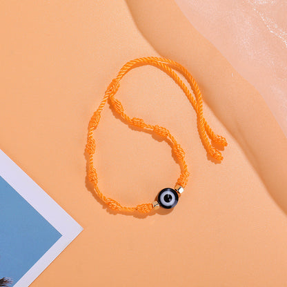 Braided devil eye bracelet hand-knotted bracelet