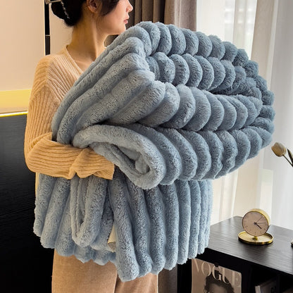 Plush blanket thick flannel cover blanket milk velvet blanket