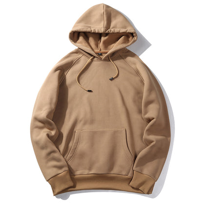 Oversized long-sleeved hooded sweatshirt