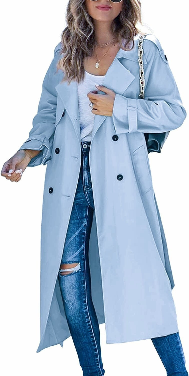 European and American women's winter and autumn windbreaker jacket