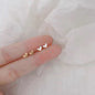 Female student's niche simple design earrings