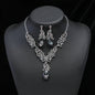 Necklace earrings set vintage cross mirror special alloy