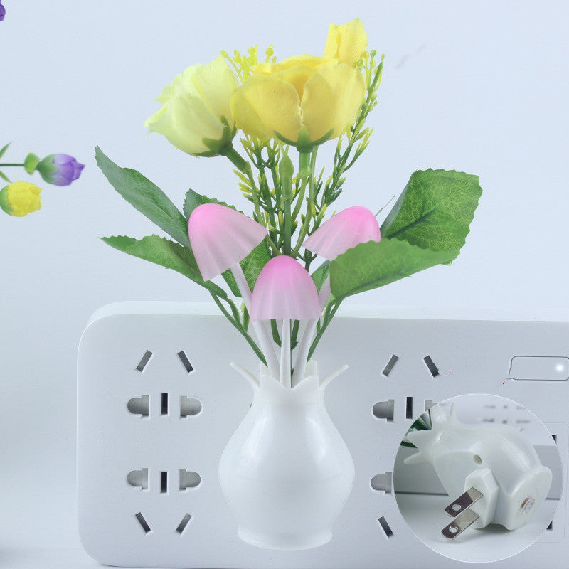 LED light control sensor lamp vase night light