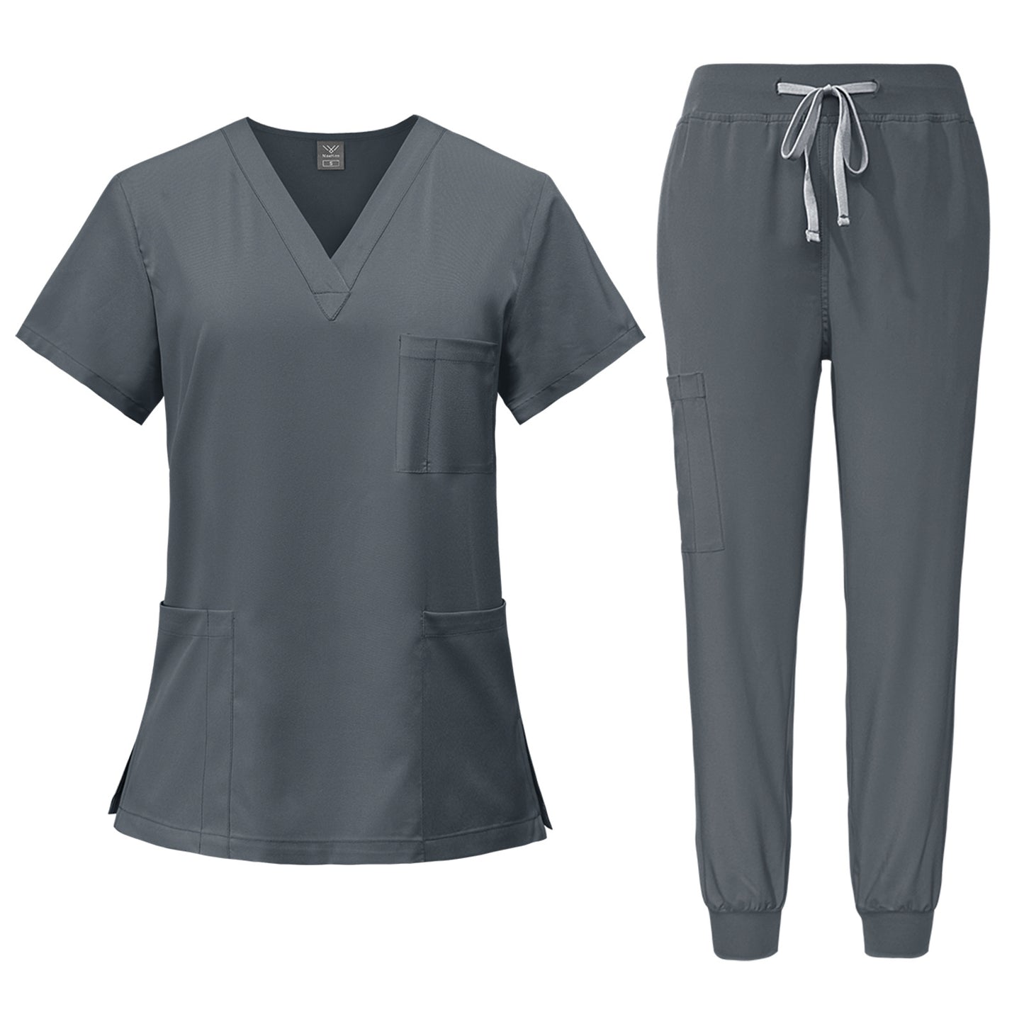 Quick-drying short-sleeved surgical gown for dental nurses and doctors