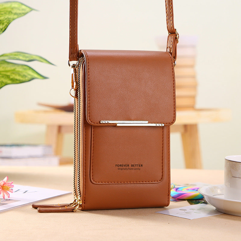 Touch screen mobile phone bag