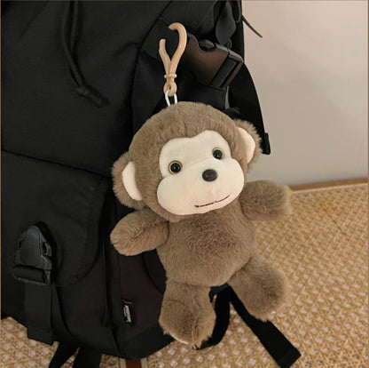 Cute plush animal pendant keychain car keychain doll pendant