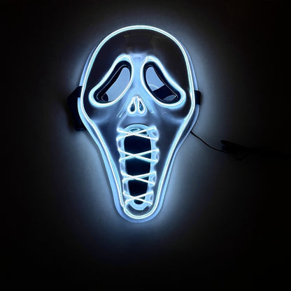 Glowing horror scream mask movie same style luminous mask