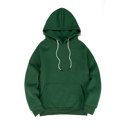 Oversized long-sleeved hooded sweatshirt