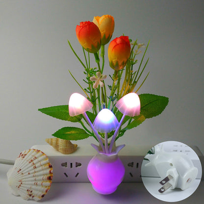 LED light control sensor lamp vase night light