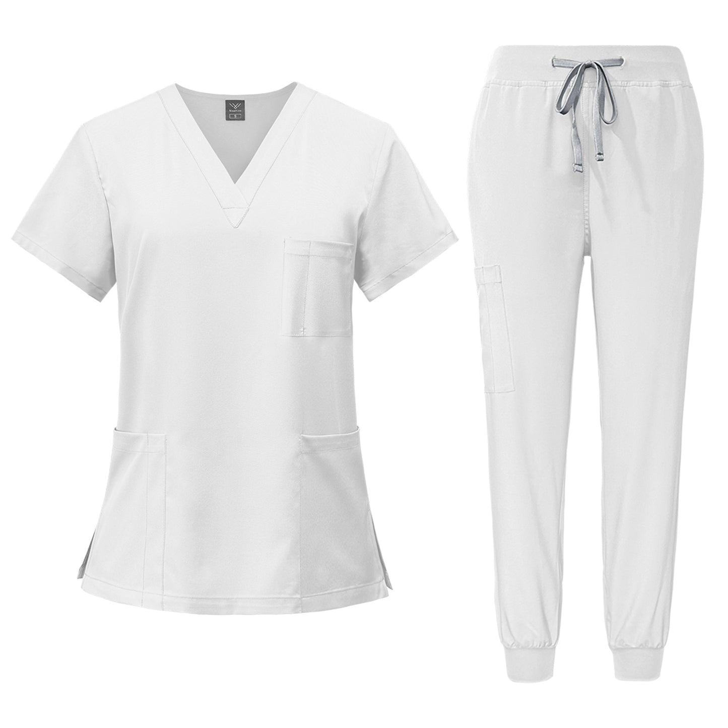 Quick-drying short-sleeved surgical gown for dental nurses and doctors