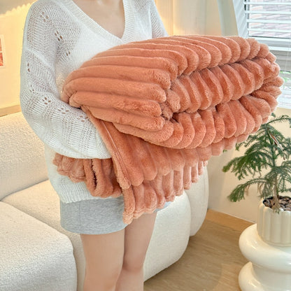 Plush blanket thick flannel cover blanket milk velvet blanket