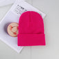 Plain knitted hat winter wool hat hat men and women warm hat